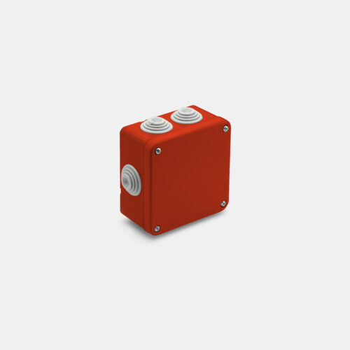 P-04 קופסה IP-55 10X10 פטמות - אדום