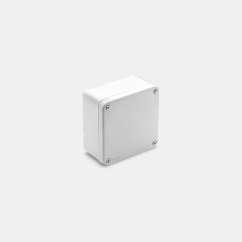 קופסה IP-55 - 10X10 חלק - לבן